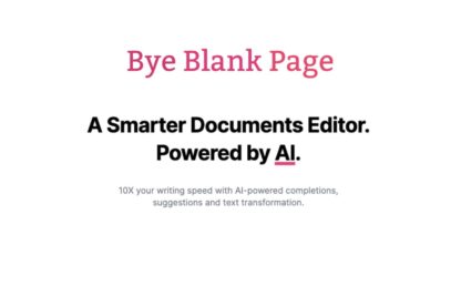 ByeByeBlankPage